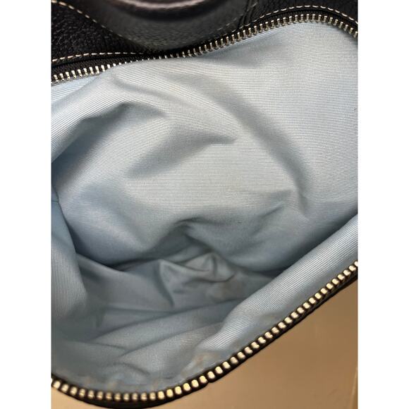 COACH F15064 Pebble Leather Black Shoulder Or Crossbody Bag - Picture 9 of 13